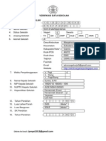 Format Verifikasi Data SDN 3 Margaharja 2013