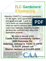 CAASTLC Fall Garden Gathering