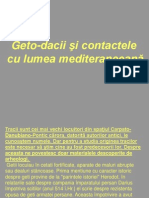 Getodacii Si Contactele Cu Lumea Mediteraneeana