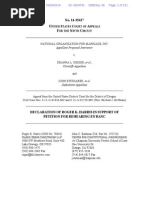 Download Declaration in Support of Petition for Rehearing en Banc by National Organization for Marriage SN241083730 doc pdf