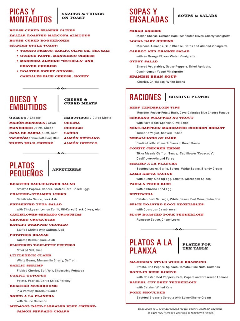 Gypsy Kitchen Menu Highlights | PDF | Foods