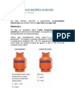 Diferencia Entre Gas Ideal y Real