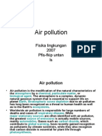 Air Pollution: Fisika Lingkungan 2007 Pfis-Fkip Untan Ls