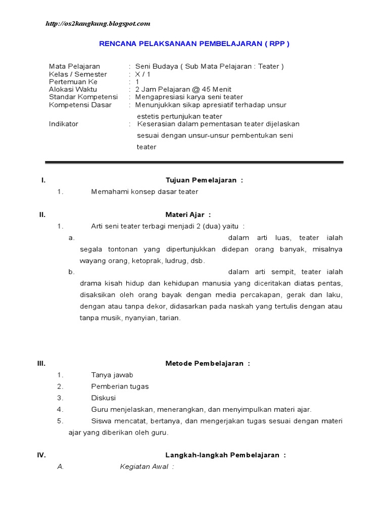 Sebutkan Dan Jelaskan Unsur Unsur Seni Teater Coba Sebutkan