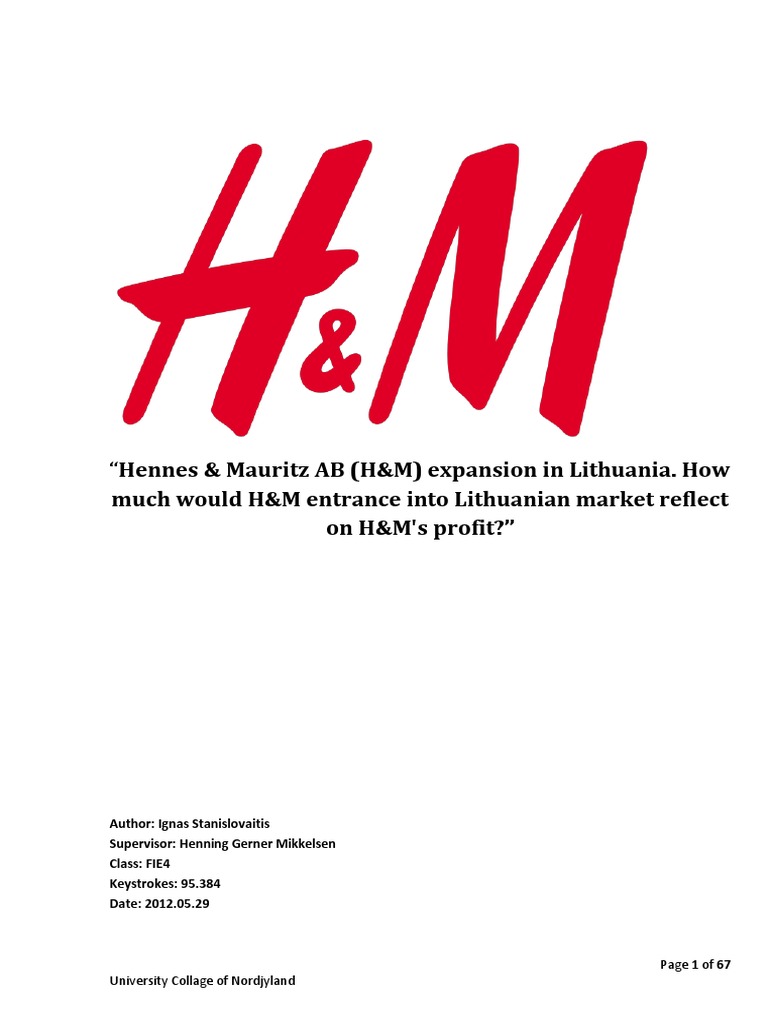 H&M FM | PDF | Lithuania | H&M