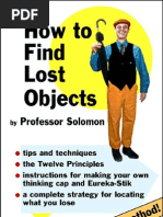 Download How to Find Lost Objects by Professor Solomon by Professor Solomon SN2410953 doc pdf