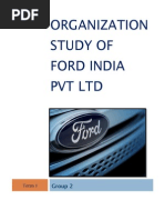 Organization Study of Ford India PVT LTD v2