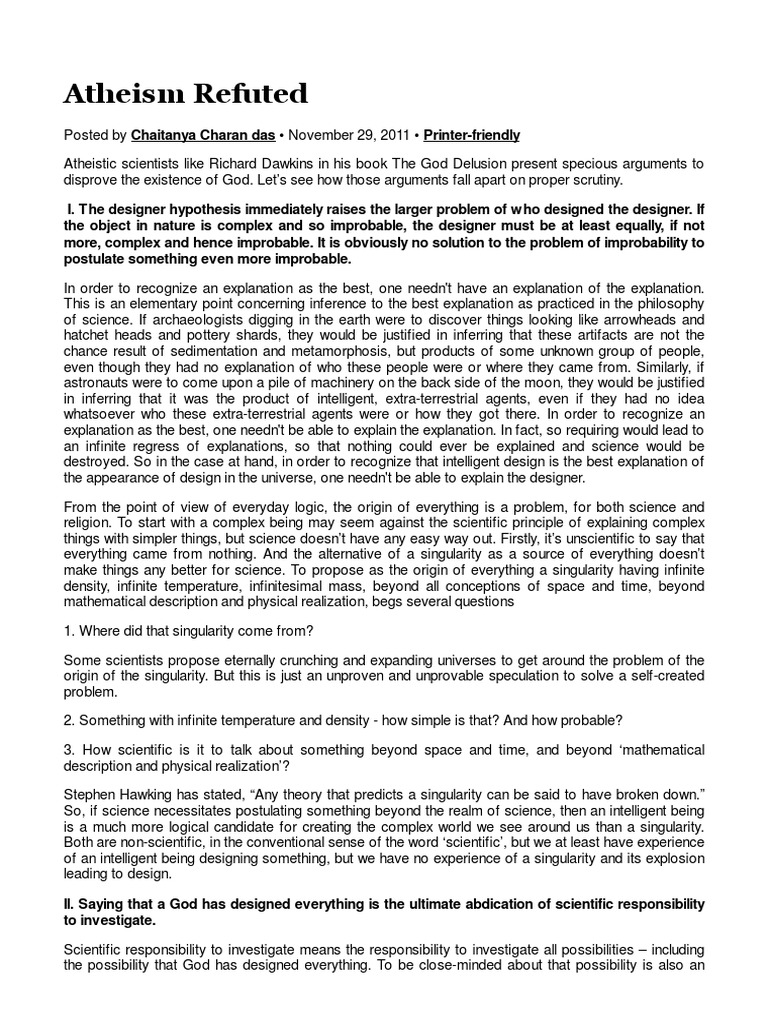 Atheism Refuted The Spiritual Scientist PDF PDF Gravity