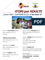 2014 - 15 - Volantino Corso Laboratori Adulti - Via Genè