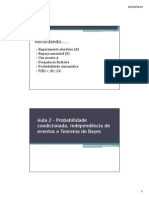 2 - Probabilidade Condicional - Teo Bayes