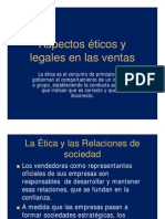 Aspectos Eticos y Legales en Las Ventas