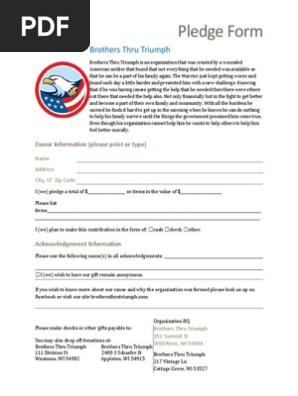 pledge form