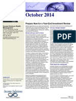 October 2014: Prepare Now For A Year-End Investment Review