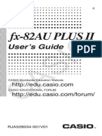 fx-82AU PLUS II: User's Guide
