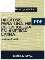 Hipótesis para Una Historia de La Iglesia en América Latina