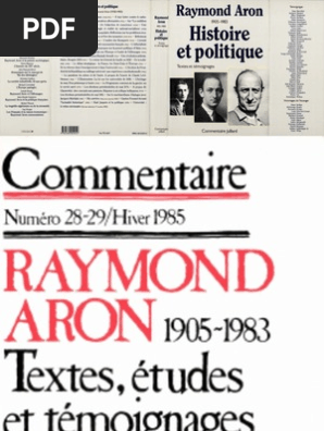 aron raymond revue commentaire special raymond aron 1905 1983 pdf jean paul sartre politiques general