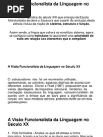 A Visão Funcionalista Da Linguagem No Século XX