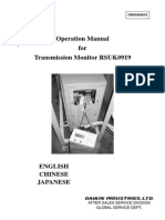 Operation Manual For Transmission Monitor RSUK0919: ORSUK0919