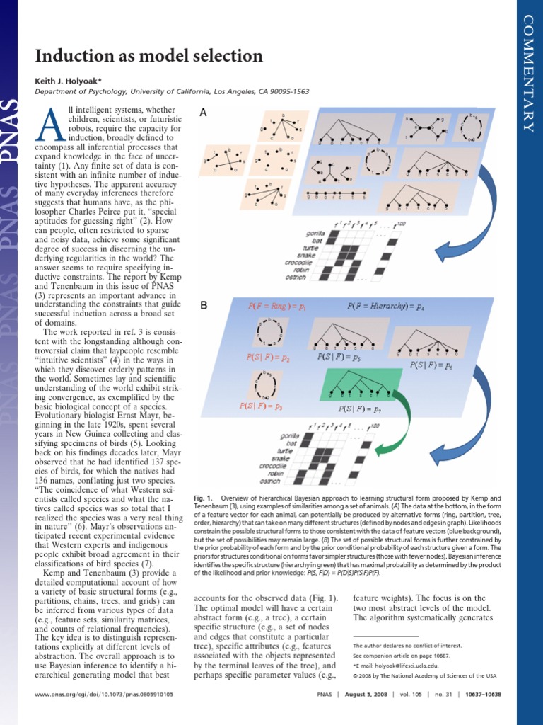 Induction As Model Selection | PDF | Bayesian Inference | Tycho Brahe