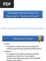 Manpower Planing of nuitrent foods