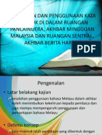 Kesalahan Pengejaan Dan Penggunaan Kata Majmuk Dalam Akhbar