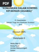 Komunikasi Dalam Konteks Keyakinan (Agama)