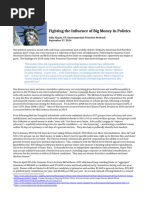 Fighting The Influence of Big Money in Politics