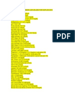 Pharm - Common Lab Values For NCLEX Kaplan 2013