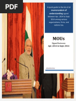 Download MOUs Signed Between April to September 2014 by Ebooks For You SN241135933 doc pdf