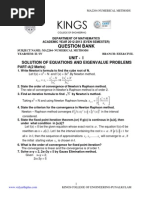 Ma2264- Numerical Methods