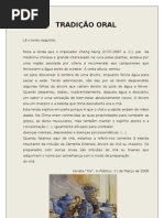 TRADIÇÃO ORAL_8º