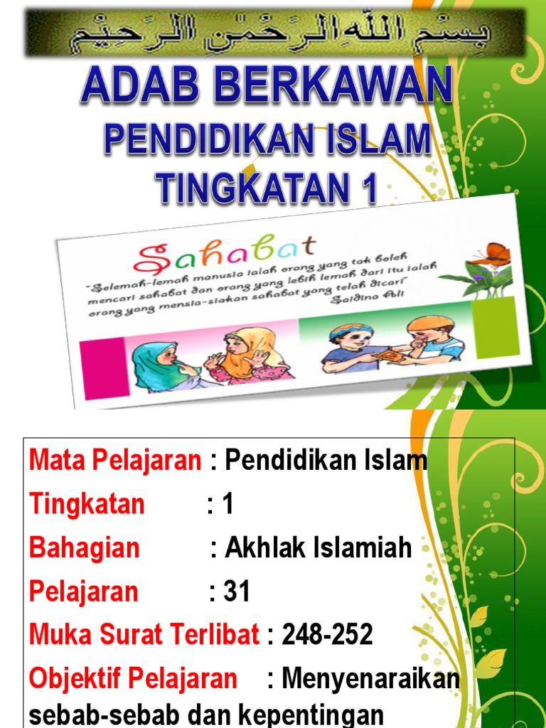 Adab Berkawan Pdf