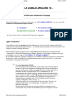 Des Outils Pour Construire Le Langage Anglais PDF