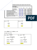 Langkah Kerja Kiraan Regresi Linear