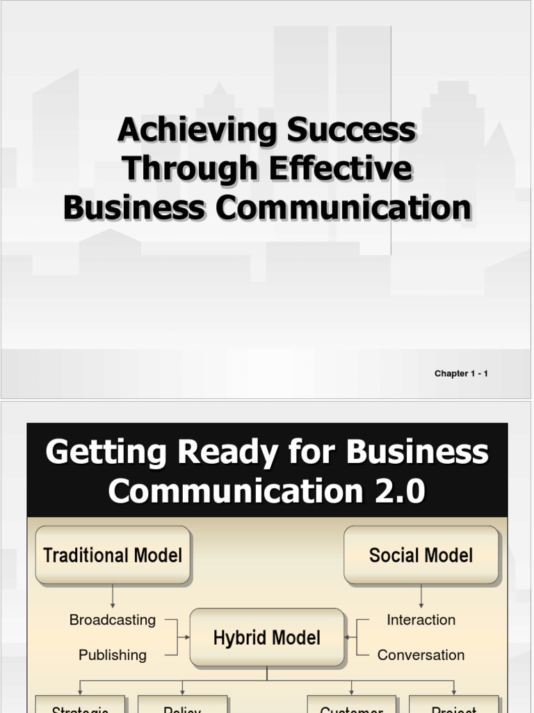 Achieving Success Through Effective Business Communication | PDF ...