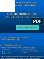 LOIS DE PROBABILITE-Variable Aléatoire Discontinue