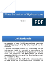 Unit II Phase Behaviour of Hydrocarbons