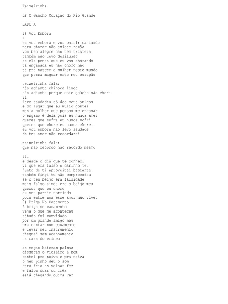 Discografia Teixeirinha Letras Beijo Amor discografia teixeirinha letras beijo