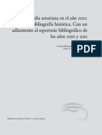 PEREIRA MIRA. Edad Media Asturiana en El Año 2012 Notas de Bibliografía Histórica