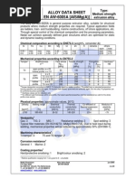 EN AW-7003 Alloy Data Sheet | PDF | Strength Of Materials | Alloy