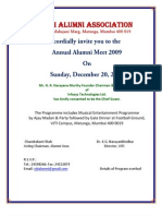 Alumni Meet 2009 Invite