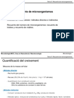 Tema 5 (Recuento de Microorganismos) PDF