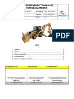 Procedimiento de Retroexcavadora