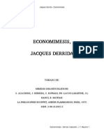 Jacques Derrida - Economimesis