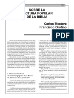 Sobre La Lectura Popular de La Biblia PDF