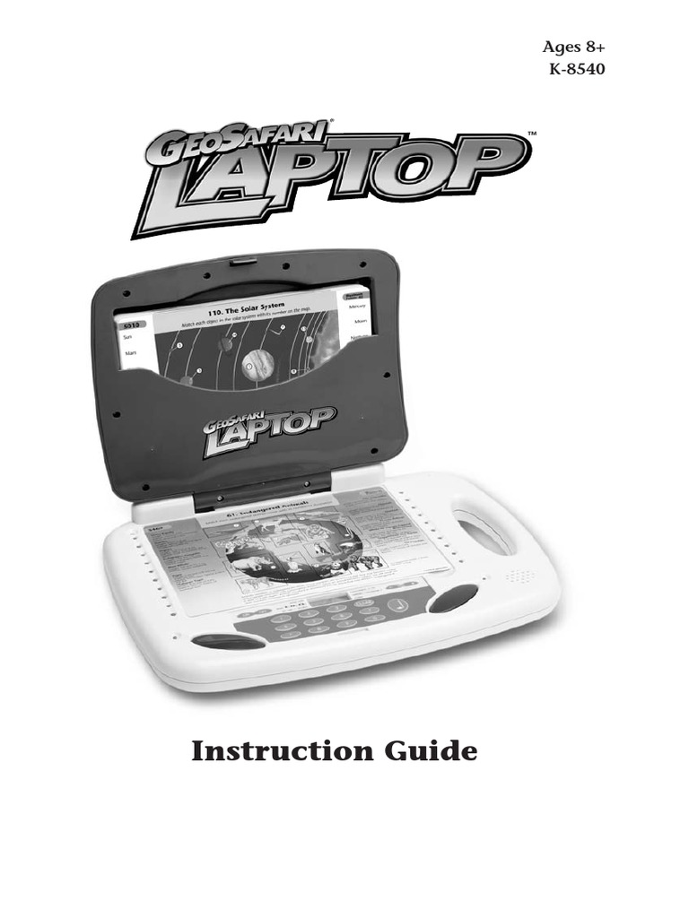 Geosafari Laptop Instructions | PDF | Battery (Electricity) | Computer ...