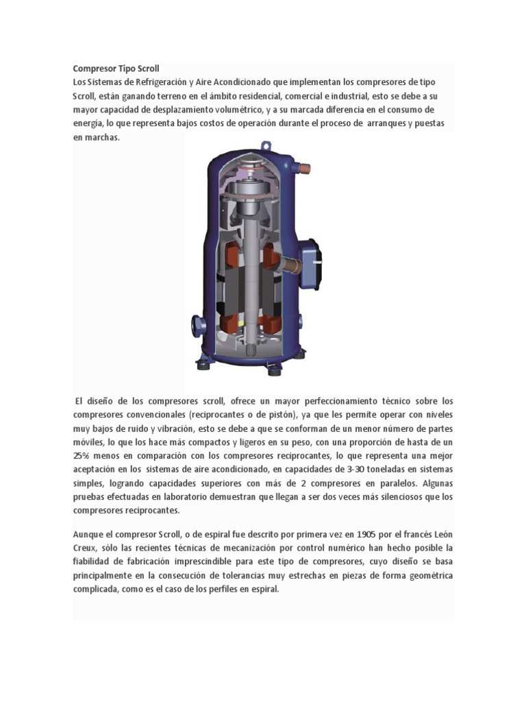 Compresor Tipo Scroll | Compresor de gas | Petróleo