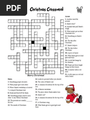Christmas Crossword Advanced