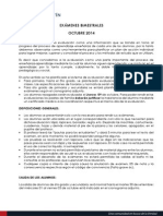 Examenes Bimestrales Octubre 2014 Comunicado Ppff Ok