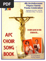 AfC Choir Song Book 2014